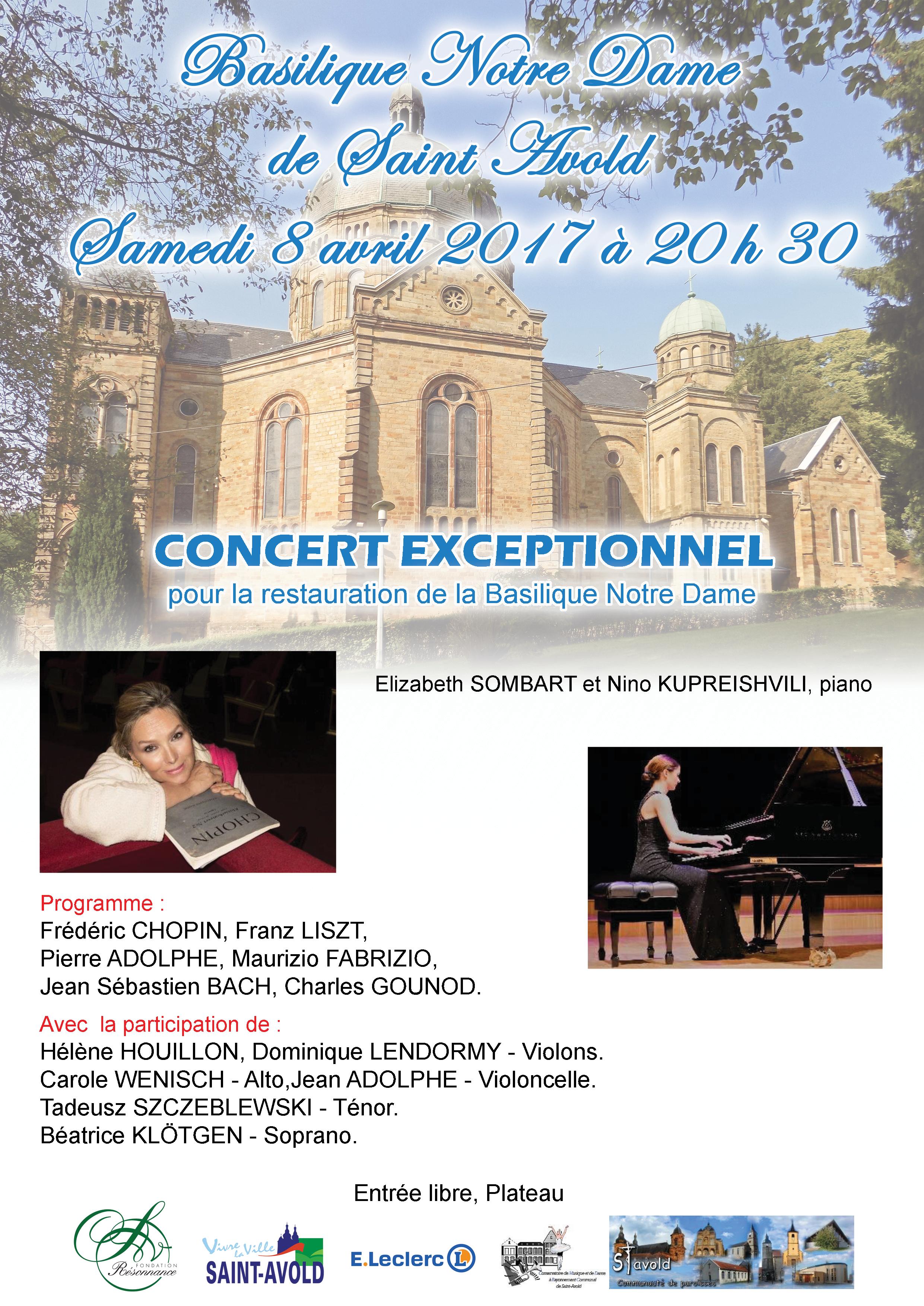 Concert de soutien d'Elizabeth Sombart et son étudiante Nino Kupreishvili