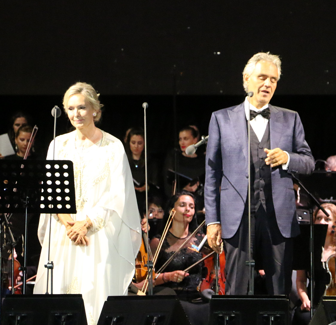 Concert exceptionnel d'Elizabeth Sombart avec le ténor Andrea Bocelli