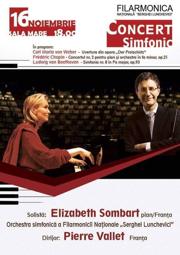 Concert avec Orchestre Symphonique, Elizabeth Sombart au piano sous la direction de Pierre Vallet