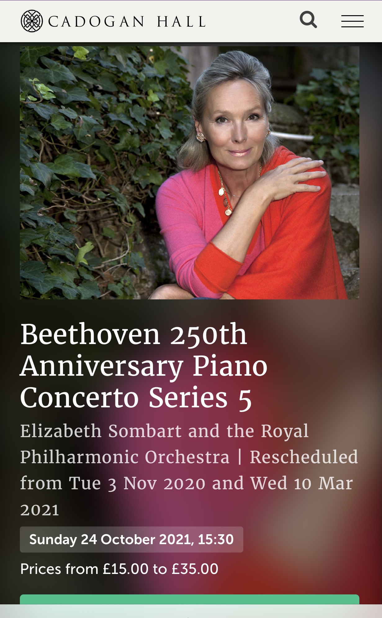 Concerto n°3 et 5 de Beethoven avec Elizabeth Sombart et le Royal Philharmonic Orchestra