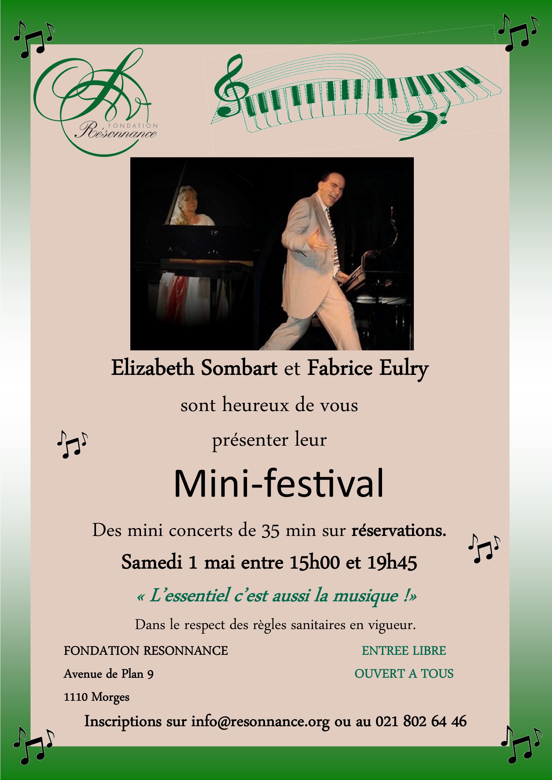 Mini-Festival Résonnance avec Elizabeth Sombart et Fabrice Eulry