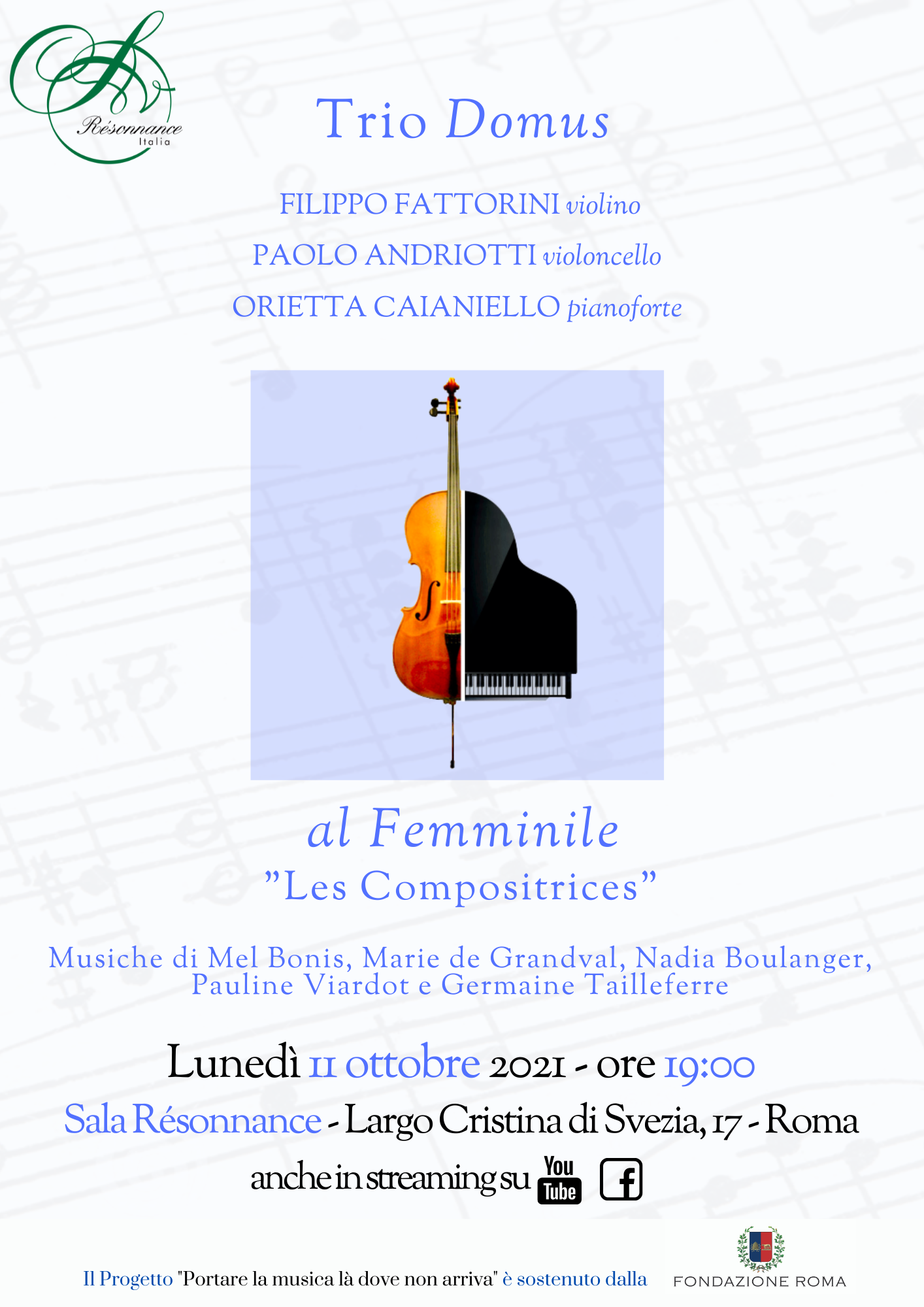 al Femminile - "Les Compositrices", Trio Domus