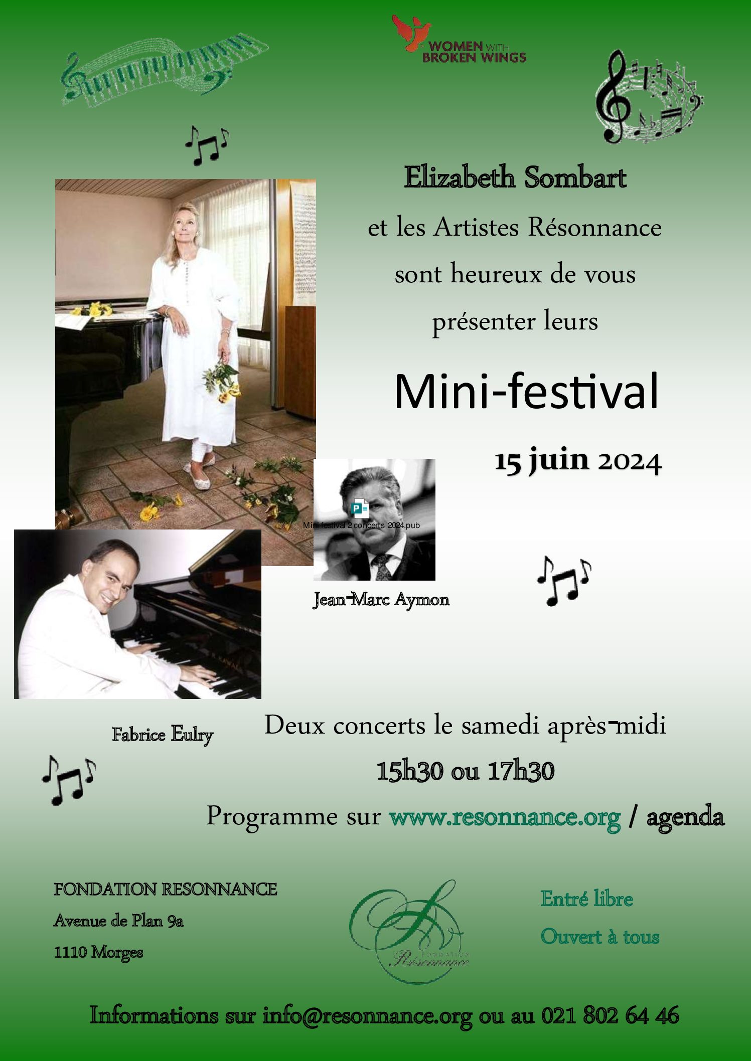 Mini-festival Résonnance avec Elizabeth Sombart et Fabrice Eulry
