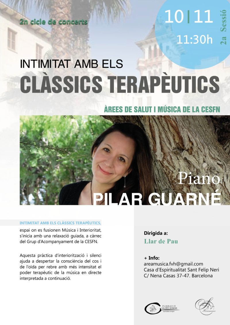 Clásicos terapeúticos. Pilar Guarné, piano