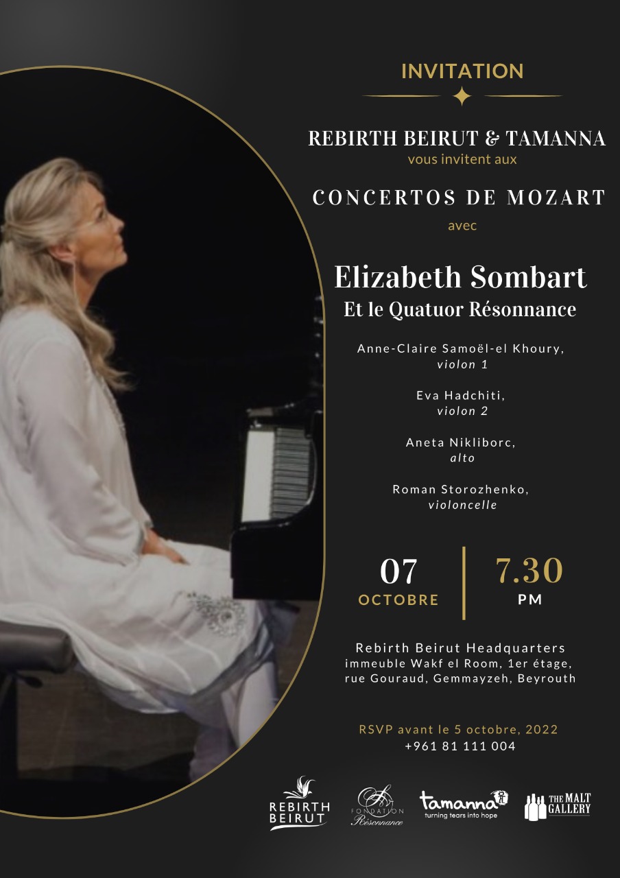 Concertos de Mozart avec Elizabeth Sombart et le Quatuor Résonnance