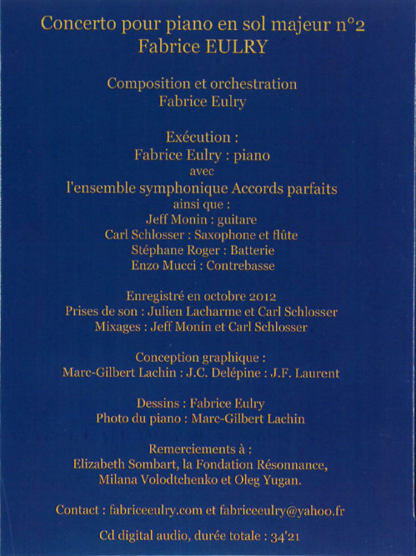 Concerto pour piano en sol majeur n°2 « Expiatoire »