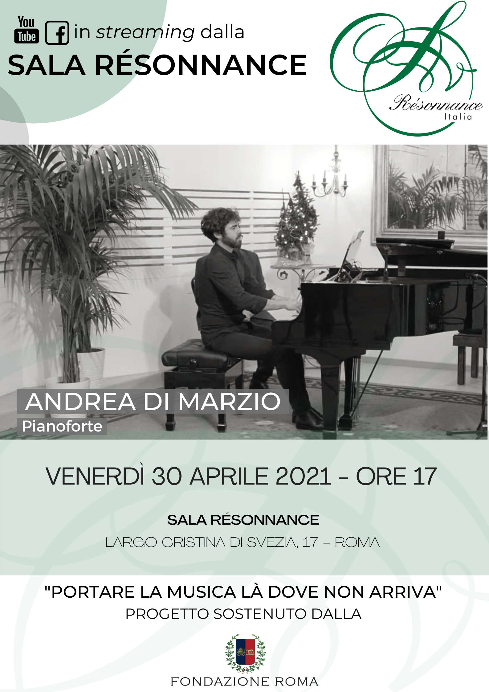 Concerto di Andrea Di Marzio, pianoforte