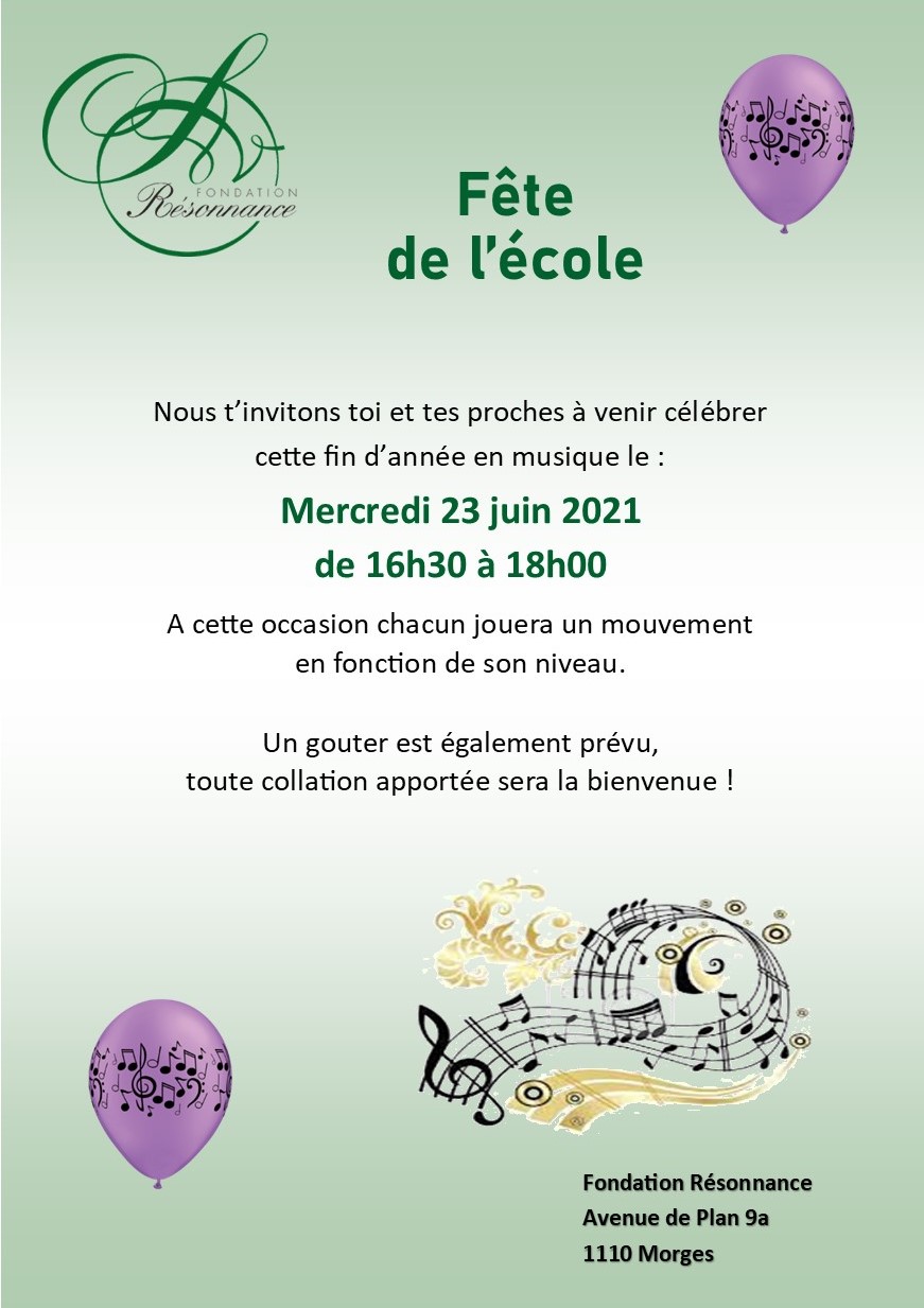 Fête de l'école Résonnance