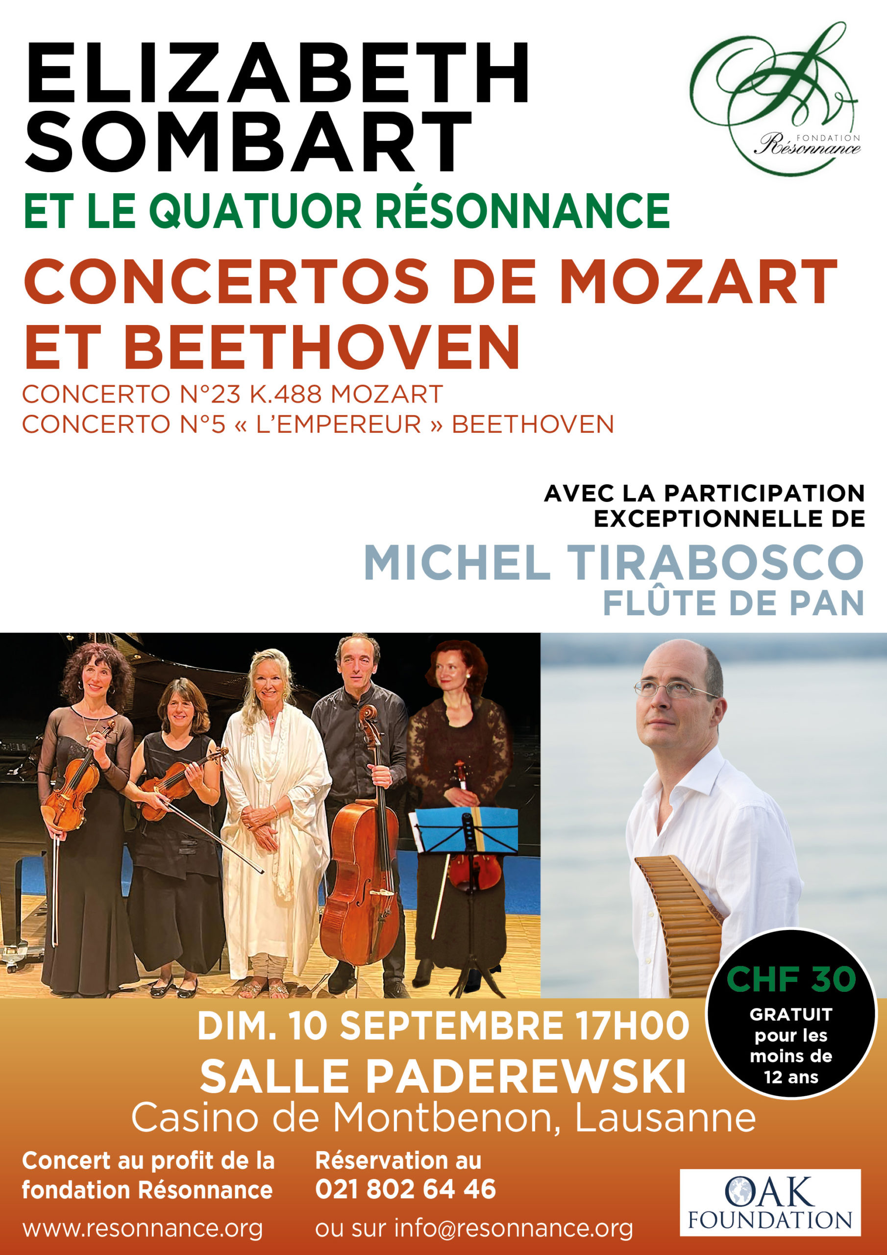 Concert de soutien de la Fondation