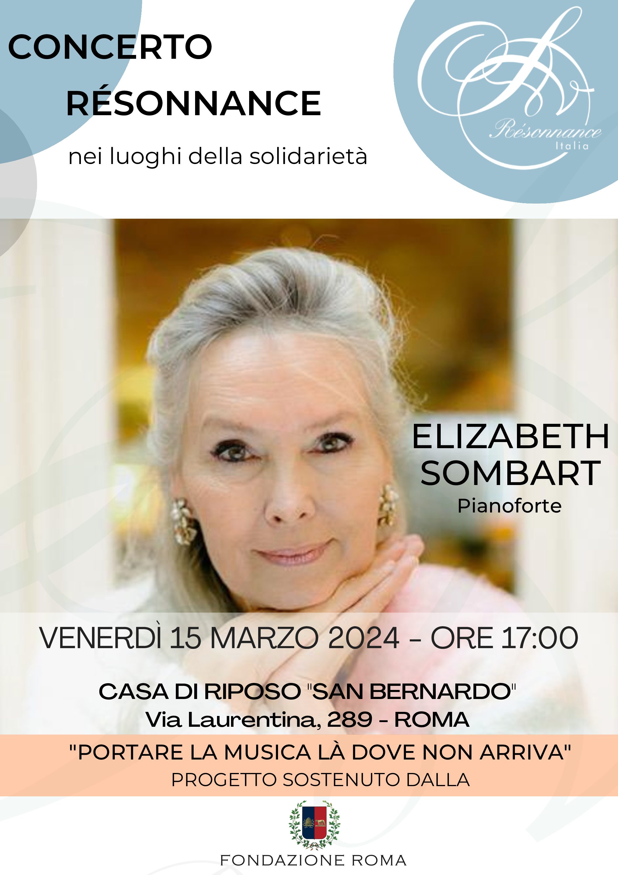 Concerto di Elizabeth Sombart, pianoforte