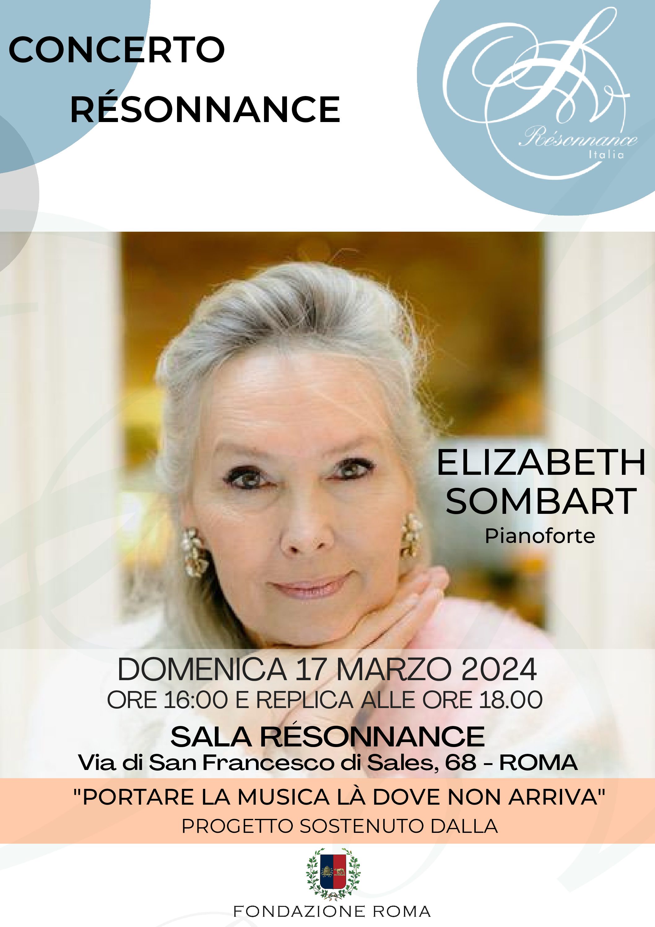 Concerto di Elizabeth Sombart, pianoforte