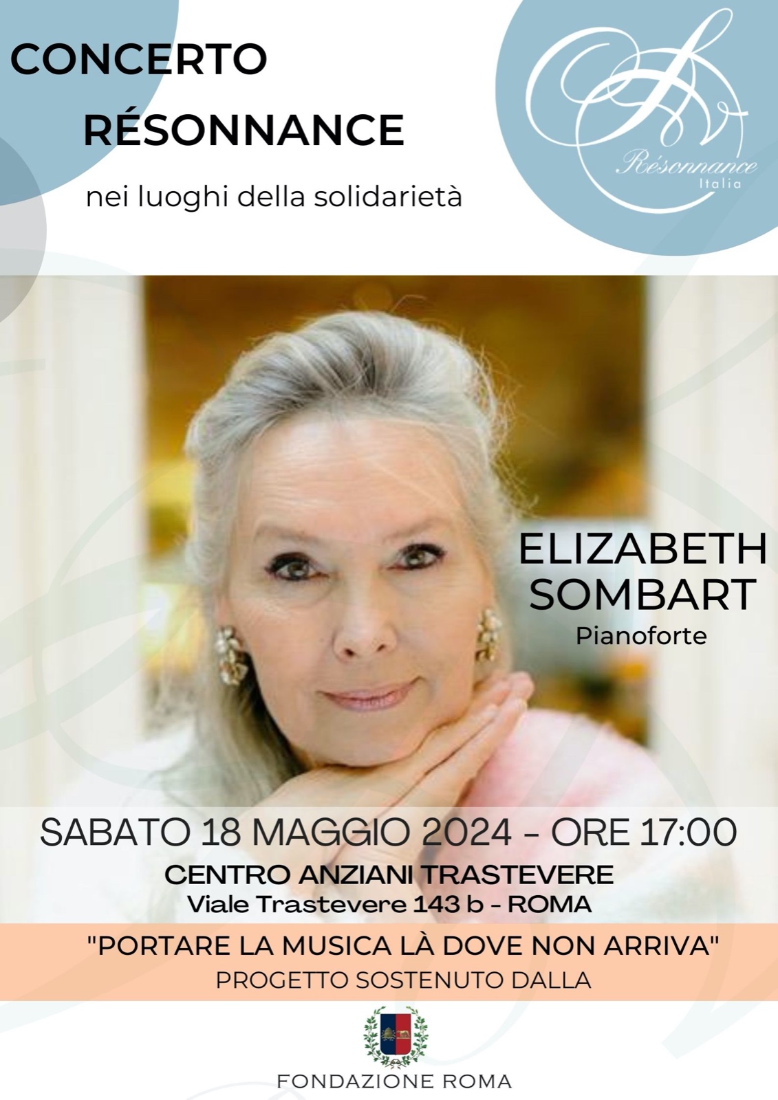 Concerto di Elizabeth Sombart, pianoforte