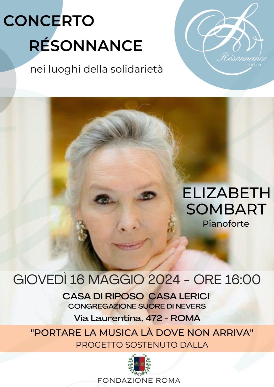 Concerto di Elizabeth Sombart, pianoforte