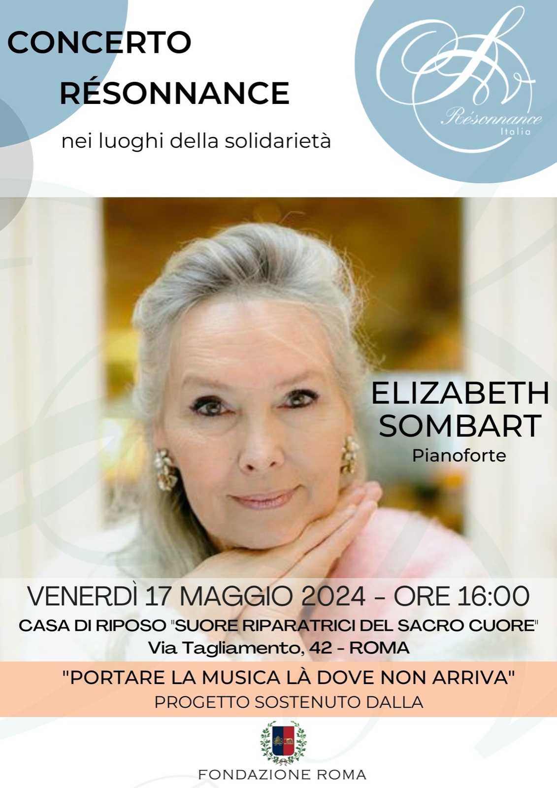 Concerto di Elizabeth Sombart, pianoforte