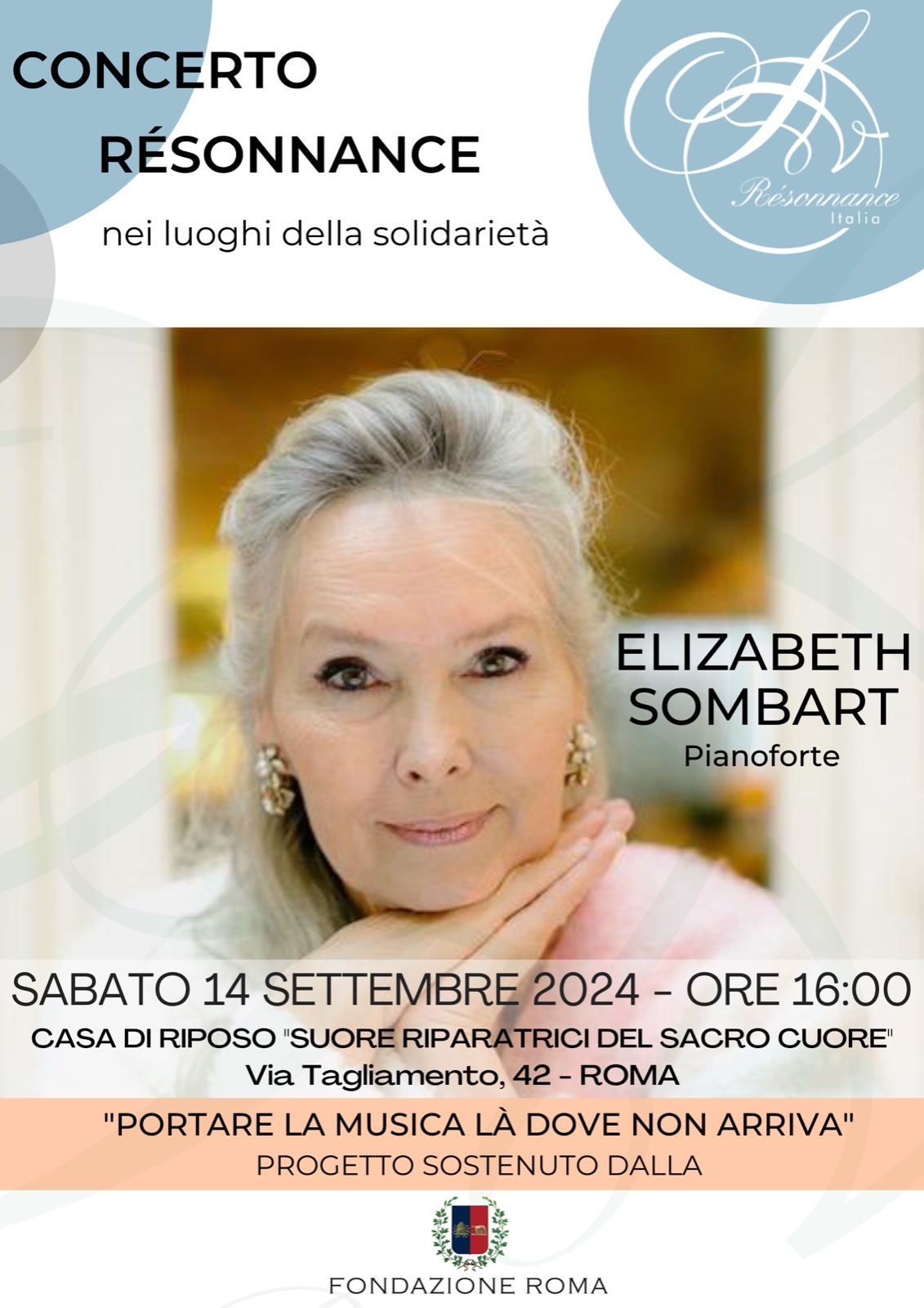 Concerto di Elizabeth Sombart, pianoforte