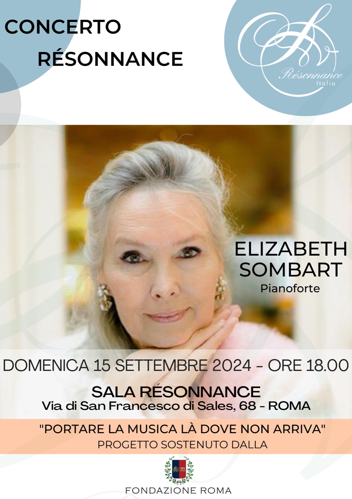 Concerto di Elizabeth Sombart, pianoforte