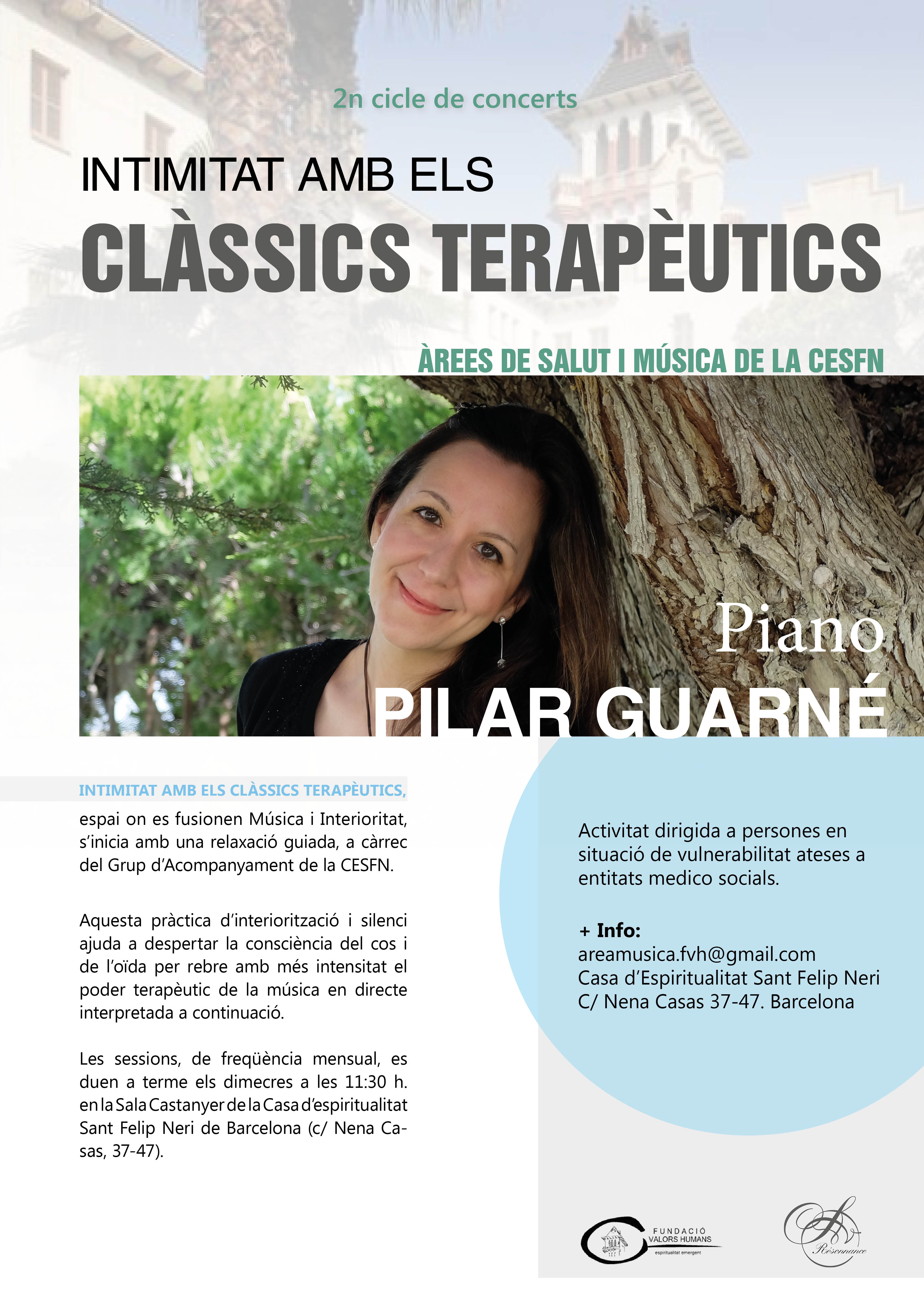 Clásicos terapeúticos. Pilar Guarné, piano